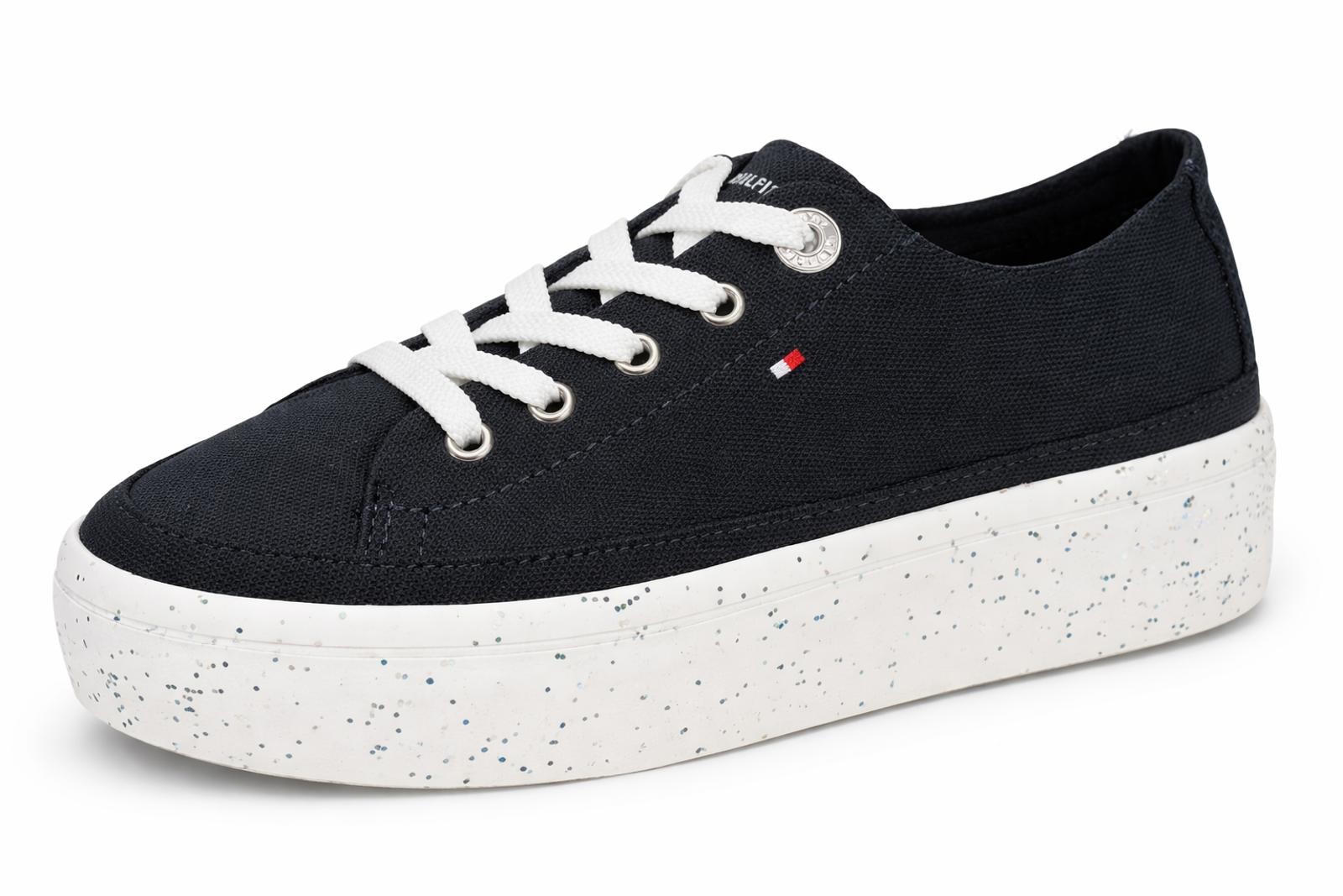 Tommy Hilfiger Women’s Glitter Platform Sneakers Desert Sky EU 37 / US 6.5 NWB