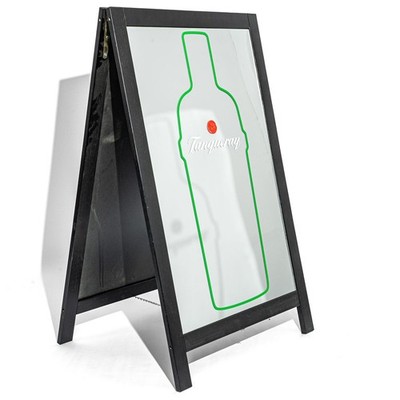 Tanqueray Kundenstopper Kreidertafel Klappaufsteller A Frame Spiegel 69x115cm