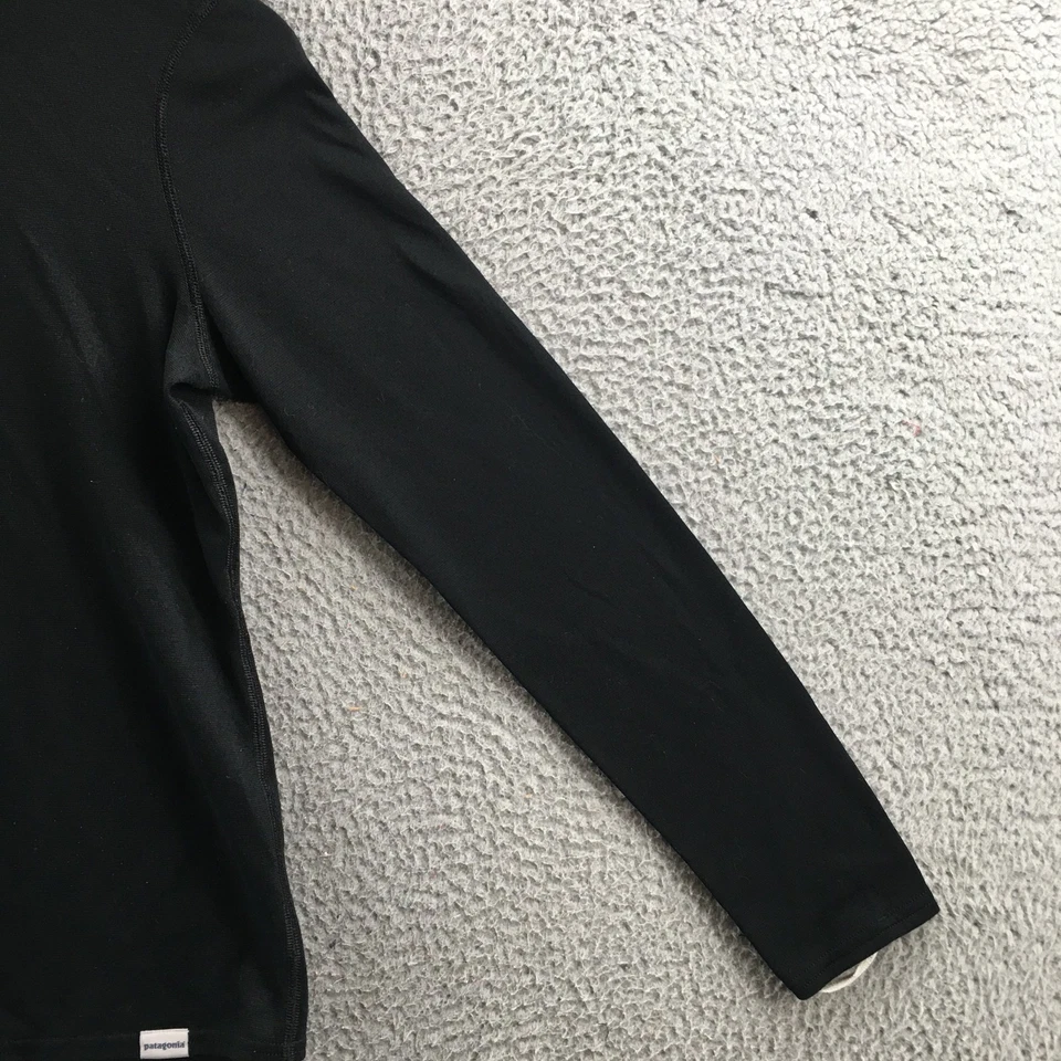 Camisa Pullover Patagonia Capilene 3 Peso Medio Polartec Mujer S Negra 1/4 Cremallera Foto 4 de 4