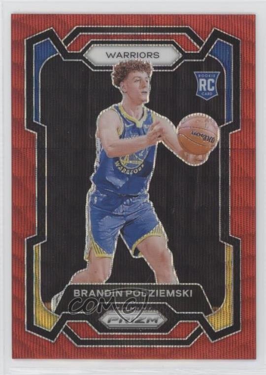 2023-24 Panini Prizm Ruby Wave Prizm Brandin Podziemski #147 14mh