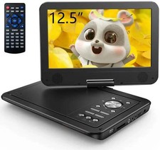 12.5" Portable AudioDVD / DVD / CD Player, 10.5" HD 6Hrs Rechargeable Battery