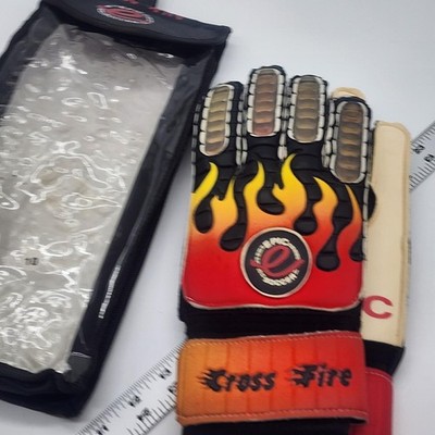 New Epic Soccer Cross Fire Goalkeeper Gloves with Carry Bag