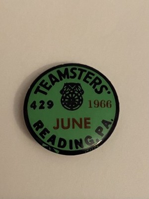 Teamsters 429 June 1966 Reading PA Pin Back Button P151