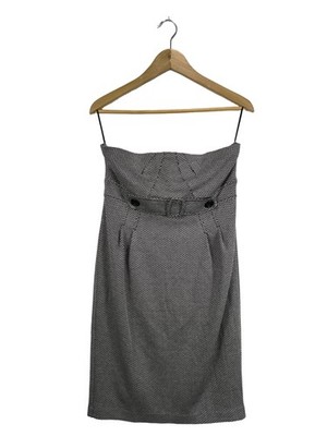 MNG COLLECTION schulterfreies Kleid Damen Kleid Gr. DE 40 hellgrau Elegant