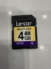 Lexar 4GB SDHC Memory Card Class 4 Secure Digital Camera Card Tested
