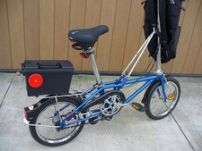Vintage 1980 s DaHon Folding Bicycle Blue Wit...