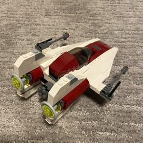 Vintage Lego Star Wars 6207 A Wing Fighter 100% Complete W/ Minifigures