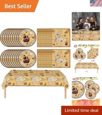 41-Piece Pirate Party Tableware Set for Vibrant Treasure Map Celebrations
