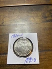 1890-S Morgan Silver Dollar  ( AU )