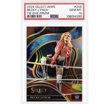 2024 Select Wwe Becky Lynch Tie Dye Prizm Ringside 13/25 Psa 10 #258