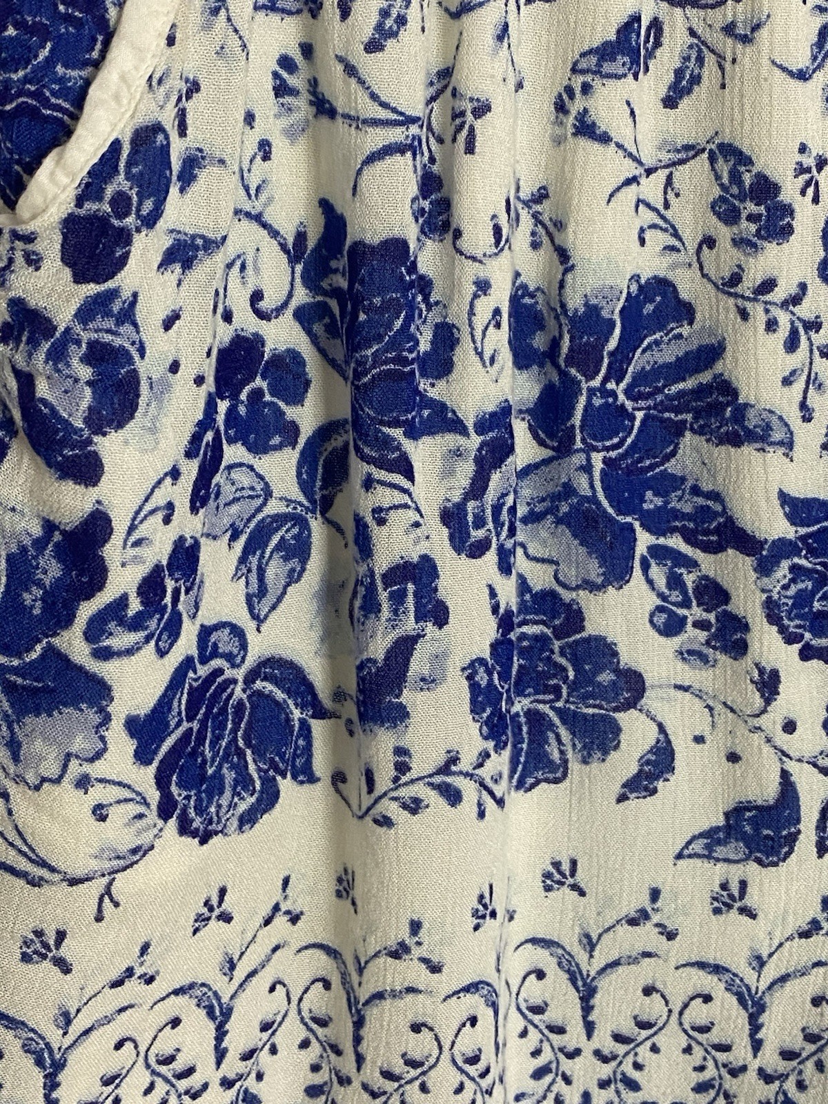 By Anthropologie M Romper Blue Floral Off Shoulder Shorts Cottagecore OB964095 image 10