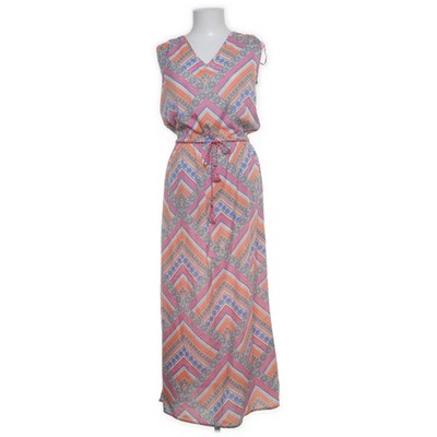 Jean Pascale, Maxikleid, Größe: 36, Pink/Orange/Blau/Gelb/Mehrfarbig #OsN
