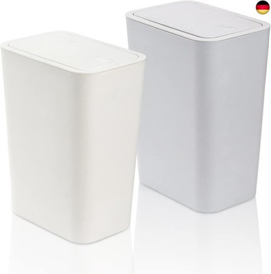 Fasmov Bekith Mülleimer 2 Pack 7,5 Liter / 2 Gallonen Kunststoff Müllbehälter Mü