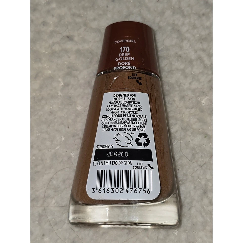 Covergirl Clean Liquid Foundation Deep Golden 170 Normal Skin 1 fl oz - Image 2 of 3