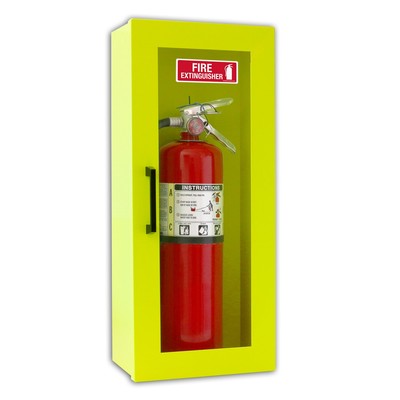  5lb or 10lb Fire Extinguisher Cabinet Surface Mount High Visibility Heavy Duty