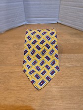 Polo Ralph Lauren Boys 100% Silk Necktie Geometric Multicolor Made In USA