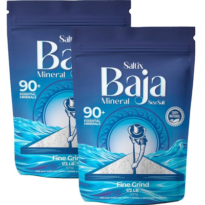 #ad Saltix Baja Mineral Sea Salt – Fine Grind 1 Lb 160 Servings – 100% Natur... $12.99