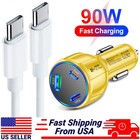 90W Super Fast Car Charger Type-C Adapter For Motorola Moto One 5G UW Ace /Edge