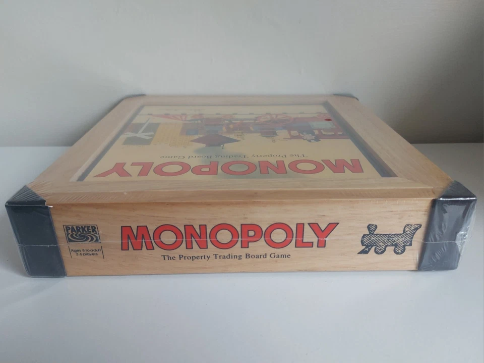 Monopoly Wooden Nostalgic Edition Board Game New Sealed - Image 3 of 3