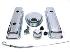 Chrome Engine Dress-up Kit - Fits Chevy Small Block 1978-1986 Sbc 305-350 Chrome Engine Dress-up Kit - Fits Chevy Small Block 1978-1986 Sbc 305-350