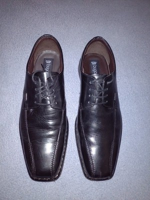 Bugatti Herren Schuhe Halbschuhe Business schwarz Gr. 44 extra wide Nappa