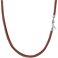 Halskette Lederkette Silber
