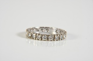 Q49P24 White Gold 585 14kt Memory Ring Natural diamonds add approx 1.83ct