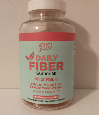 Wellness Garden  Daily Fiber Gummies Mixed Berry 5g/Svg Sugar Free Exp 07/2026