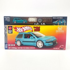Hot Wheels Mattel Brick Shop Custom '90 Honda Civic EF Building Set 248 PCS