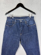 Levis Premium 501 Jeans Mens 32x31 Medium Wash Button Fly Straight Denim Big E
