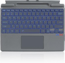 Surface Pro 8 Keyboard, 7 Color Backlight Wireless Keyboard for Microsoft Surfac