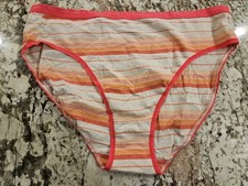 Victoria  s Secret Signature Logo Waistband Cotton High-Leg Brief Panty XL