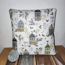 Acufactum Deko Kissenh&uuml;lle *  20 cm x 20 cm  * Winterh&auml;user *