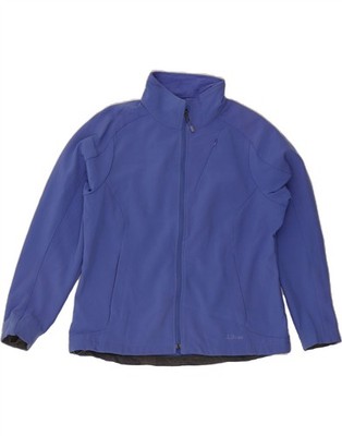 L.L.BEAN Damen Windbreaker Jacke UK 16 Large blau Polyester CA08