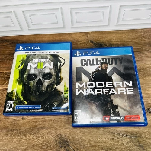 Call of Duty Modern Warfare 1 & 2 PS4 Sony PlayStation 4 Games Lot Of 2 Ps5 COD