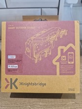 Knightsbridge Smart WiFi Outdoor Double Socket Black Waterproof Works with Alexa