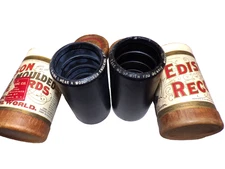 2 NICE EDISON CYLINDER PHONOGRAPH 2m RECORDS OB/LIDS #10213 + #10313