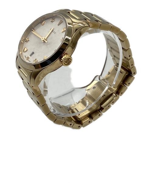 GUCCI G-Timeless Quartz Gold Men's Women's Watch Used 2.5cm Dial thumbnail 2
