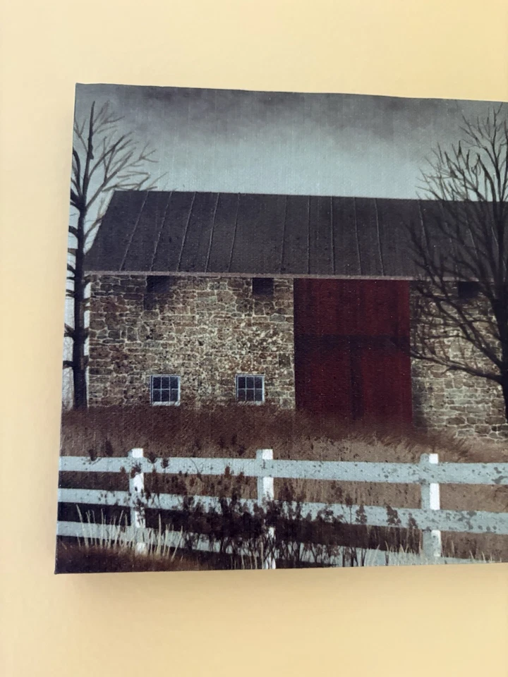 Billy Jacobs “The Old Stone Barn” Canvas Print. Barn Hanging Picture. 6”x10” - Image 2 of 4
