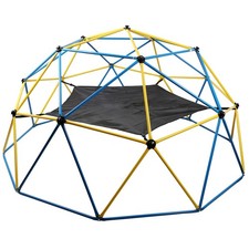 10ft Climbing Dome with Hammock, Heavy Duty Kids Jungle Gym, 1000lb Capacity