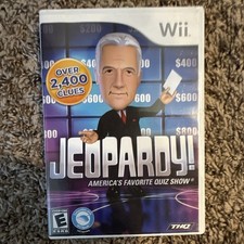 THQ Jeopardy! (Nintendo Wii) Complete Case & Manual, Multiplayer, E, NTSC 2010