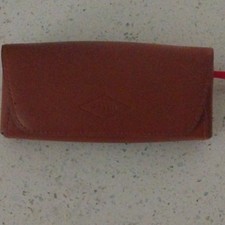 Fossil Brown Clamshell Eyeglass Case for Glasses Sunglasses