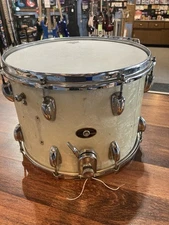 1962 Slingerland White Marine Pearl 14” Vintage Marching Parade Drum