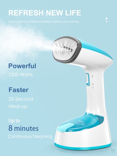 Steamer for Clothes, Folding Handheld Design Garment Wrinkles Remover, 20g/mi... - Picture 3 of 7