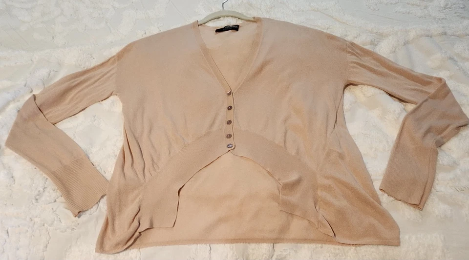 Suéter rosa alto-bajo de seda Dolce Gabbana Foto 3 de 4