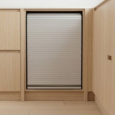 Roller Shutter Cabinet Door Tambour Sliding Cupboard Door with Side Tracks