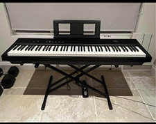 Eastar EP-120 88-Key Weighted Digital Piano, Velocity Touch, Stand/Pedal, Black