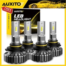 AUXITO 9005+9006+H11 Combo LED light Head High Low Beam Fog Bulbs Kit Lamp 2/4X