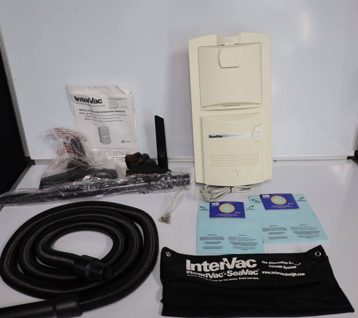 INTERVAC VACUUM H-120, 120V 60HZ 11 AMP (BR) RV Camper Vac White