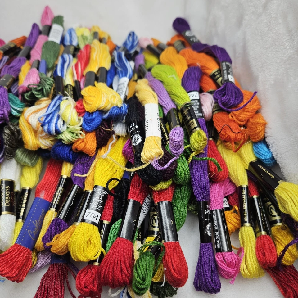 175+ Embroidery Floss Thread Assortment Skeins Various Brands - DMC J & P Coats - Image 2 of 4